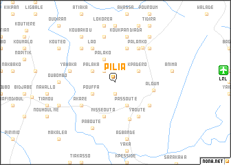 map of Pilia