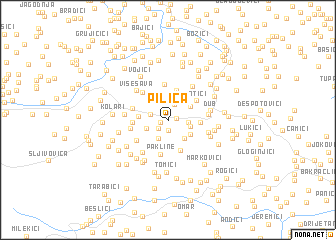 map of Pilica