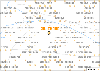 map of Pilichowo