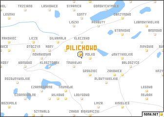 map of Pilichowo