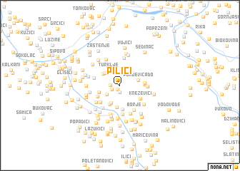 map of Pilići