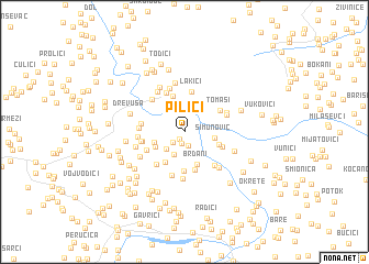 map of Pilići