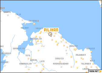 map of Pilihan