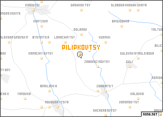 map of Pilipkovtsy