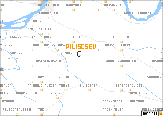 map of Piliscsév