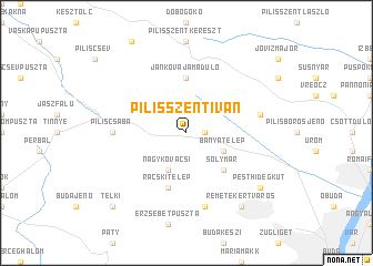 map of Pilisszentiván