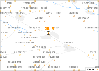 map of Pilis