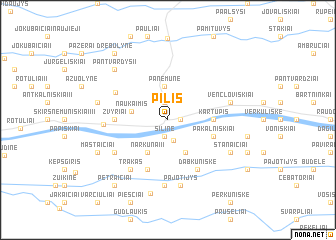map of Pilis