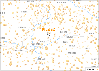 map of Pilježi