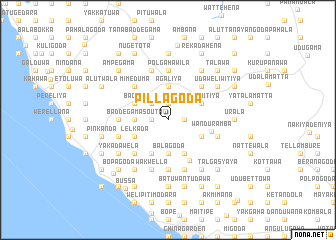 map of Pillagoda