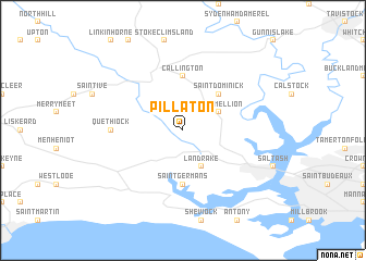 map of Pillaton