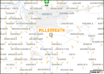 map of Pillenreuth