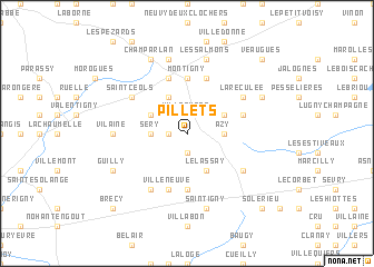 map of Pillets