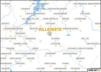 map of Pilleverte