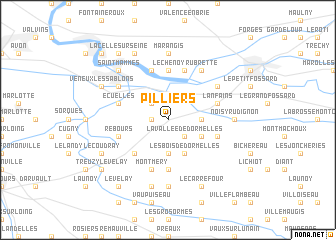 map of Pilliers