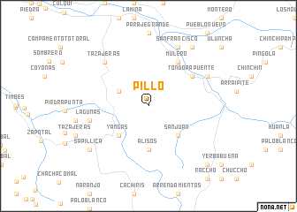 map of Pillo