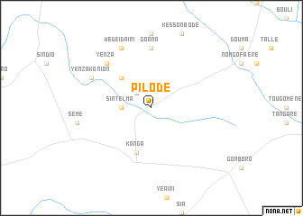 map of Pilodé