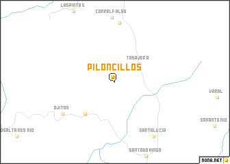map of Piloncillos
