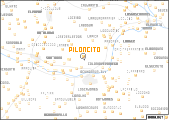 map of Piloncito