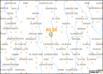 map of Pilón