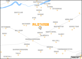 map of Pilot Knob