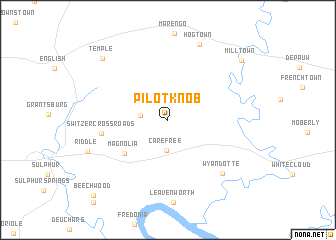 map of Pilot Knob