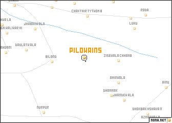 map of Pilowains