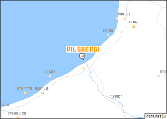 map of Pilsberģi