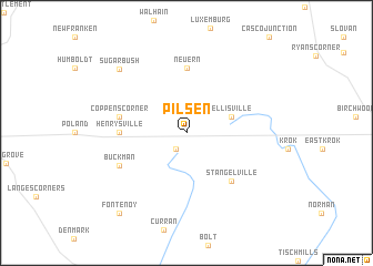 map of Pilsen