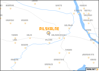 map of Pilskalne