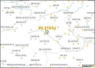 map of Pilštanj