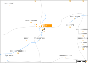 map of Pilyugino