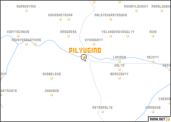 map of Pilyugino