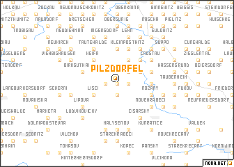 map of Pilzdörfel