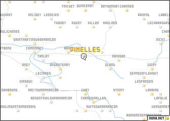 map of Pimelles