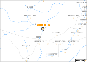 map of Pimenta