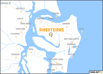 map of Pimenteiras