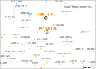 map of Pimiental