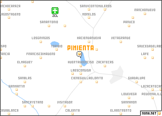 map of Pimienta