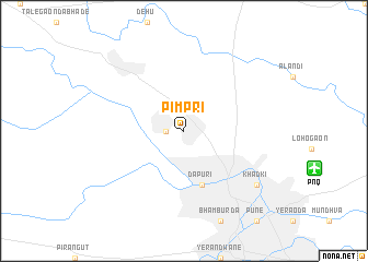 map of Pimpri