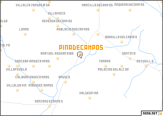 map of Piña de Campos