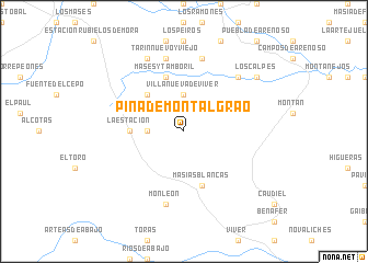 map of Pina de Montalgrao