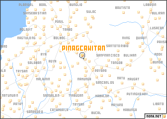 map of Pinagcawitan