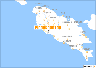 map of Pinagdagatan