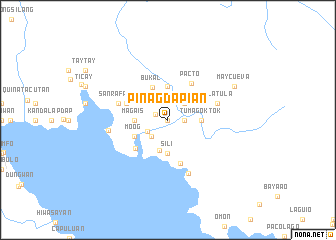 map of Pinagdapian