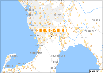 map of Pinagkaisahan
