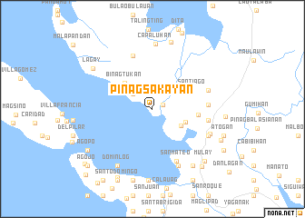 map of Pinagsakayan