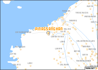 map of Pinagsanghan