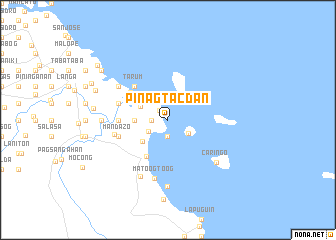 map of Pinagtacdan