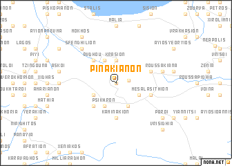 map of Pinakianón